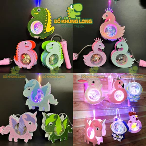 Lồng Đèn Trung Thu BỐ KHỦNG LONG Hình Thú Có Nhạc Phát Sáng Siêu Đẹp Nhiều Mẫu Tự Chọn Đèn Lồng Cho Bé