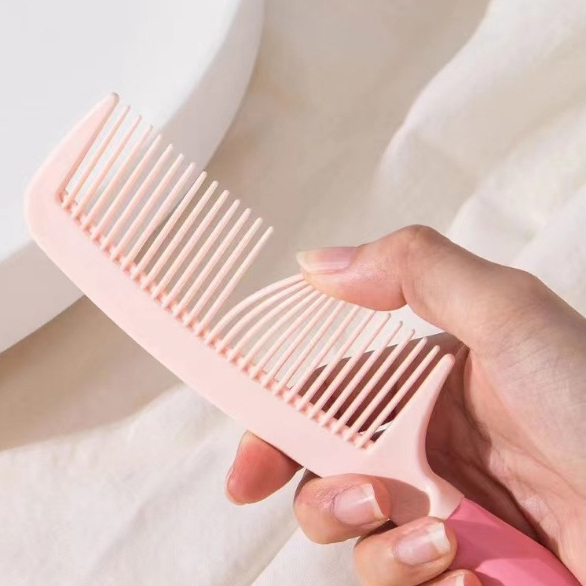 Set 4 Gương, Lược Gỡ Rối Tông Hồng Hottrend Xinh Xắn Phong Cách Hàn Quốc Phụ Kiện Tóc Cho Nữ Empoli