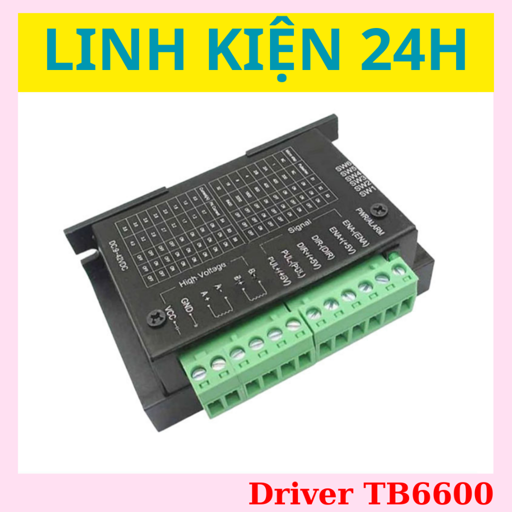 Mạch điều khiển động cơ bước TB6600 4.0A 9~42VDC - Driver step - Driver ...