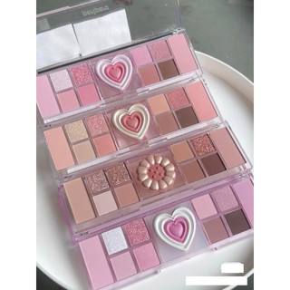 Phấn Mắt Peripera All Take Mood Like Palette Trái Tim Mới Đa Năng Kèm Má Hồng Bắt Sáng 3in1 - Bebeau