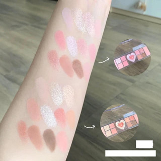 Phấn Mắt Peripera All Take Mood Like Palette Trái Tim Mới Đa Năng Kèm Má Hồng Bắt Sáng 3in1 - Bebeau