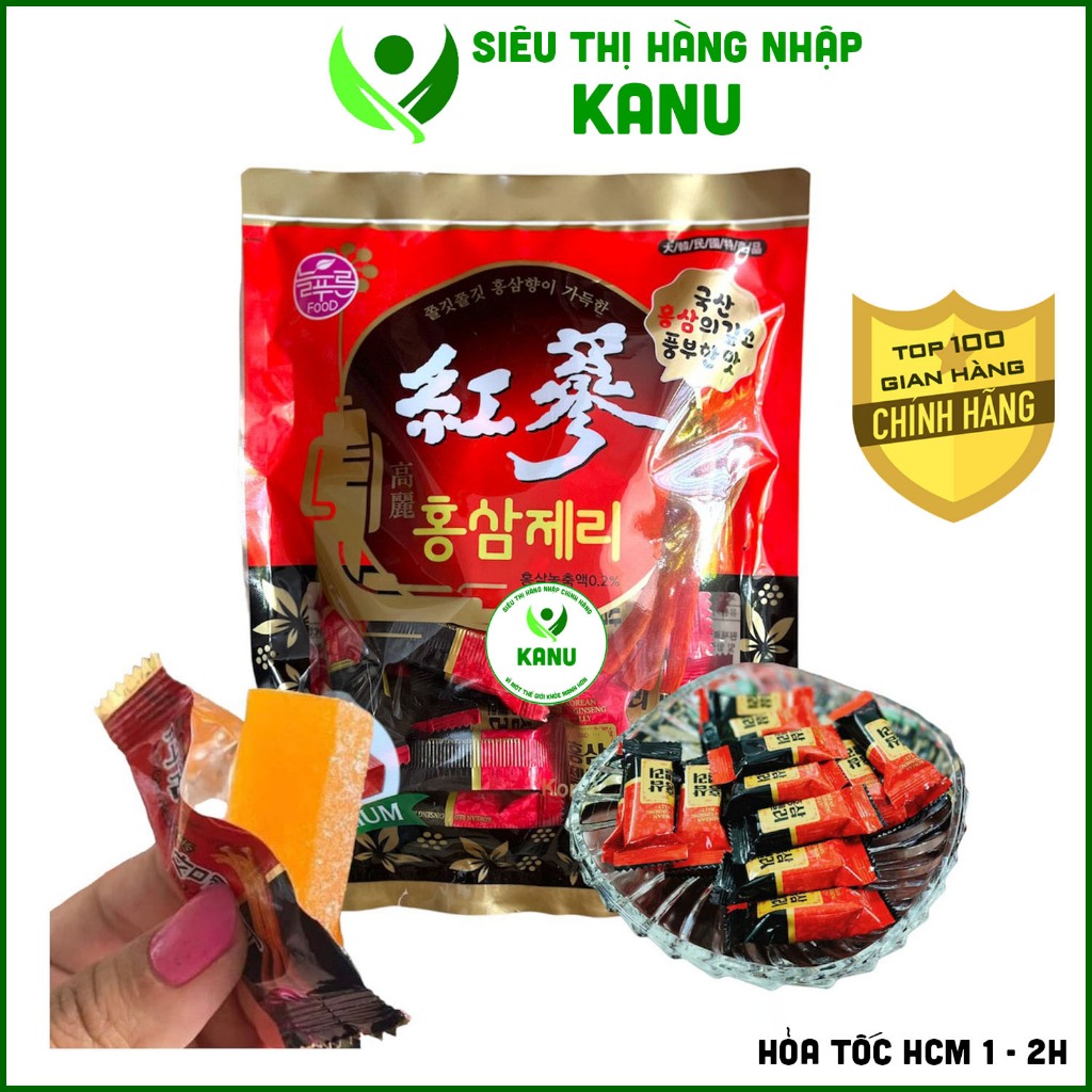 Kẹo dẻo hồng sâm Neul Hàn Quốc 280g với hàm lượng sâm cao, kẹo sâm mềm ...