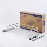 Giá Kéo Xoong Nồi Bát Đĩa Lato Inox SUS 304 Chống Han Rỉ Có Ray Giảm Chấn Có Khay Hứng Nước Bảo Hành 5 Năm — ảnh 5