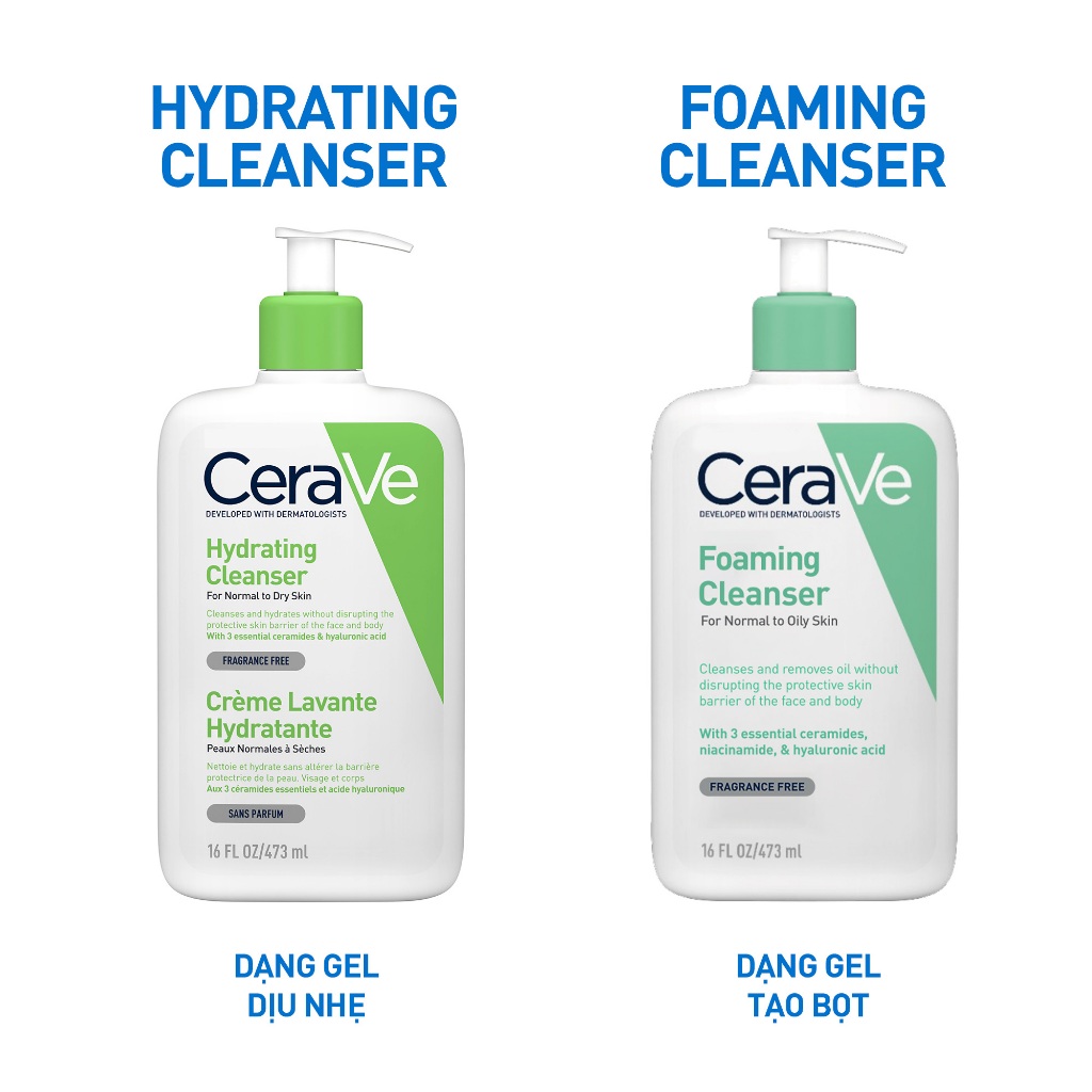 Sữa Rửa Mặt CeraVe 473ml