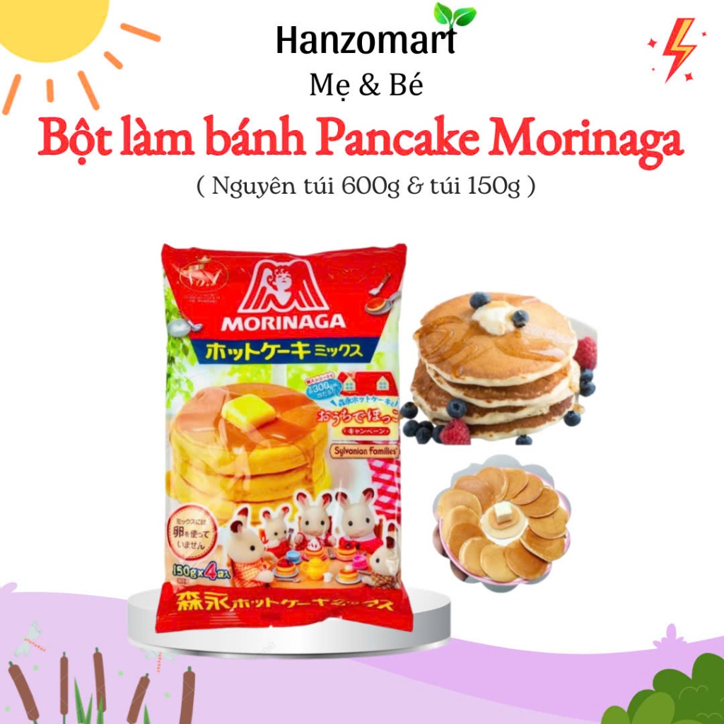 Bột làm bánh Pancake morinaga Nhật Bản cho bé (Bánh rán doremon)
