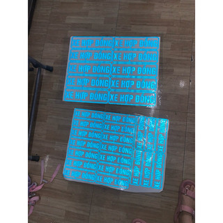 (1 cái) tem chữ xe hợp đồng phản Quang 3M phát sáng