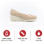 Giày búp bê đế xuồng nữ KOSU K-20601 siêu nhẹ cao gót 5,5cm, da chống thấm nước, made in Japan
