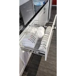 Giá Kéo Xoong Nồi Bát Đĩa Lato Inox SUS 304 Chống Han Rỉ Có Ray Giảm Chấn Có Khay Hứng Nước Bảo Hành 5 Năm — ảnh 4