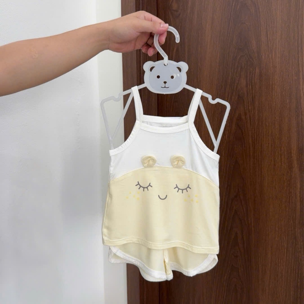Bộ 2 Dây Cho Bé Gái Anminaza Vải Sợi Tre Mềm Mịn Co Dãn Và Thoáng Mát - Hàng Chính Hãng AMI0148G