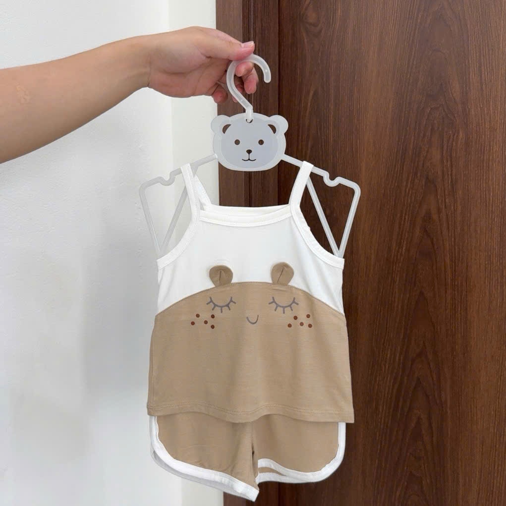 Bộ 2 Dây Cho Bé Gái Anminaza Vải Sợi Tre Mềm Mịn Co Dãn Và Thoáng Mát - Hàng Chính Hãng AMI0148G