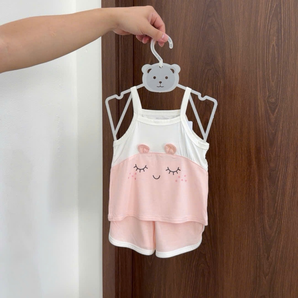 Bộ 2 Dây Cho Bé Gái Anminaza Vải Sợi Tre Mềm Mịn Co Dãn Và Thoáng Mát - Hàng Chính Hãng AMI0148G