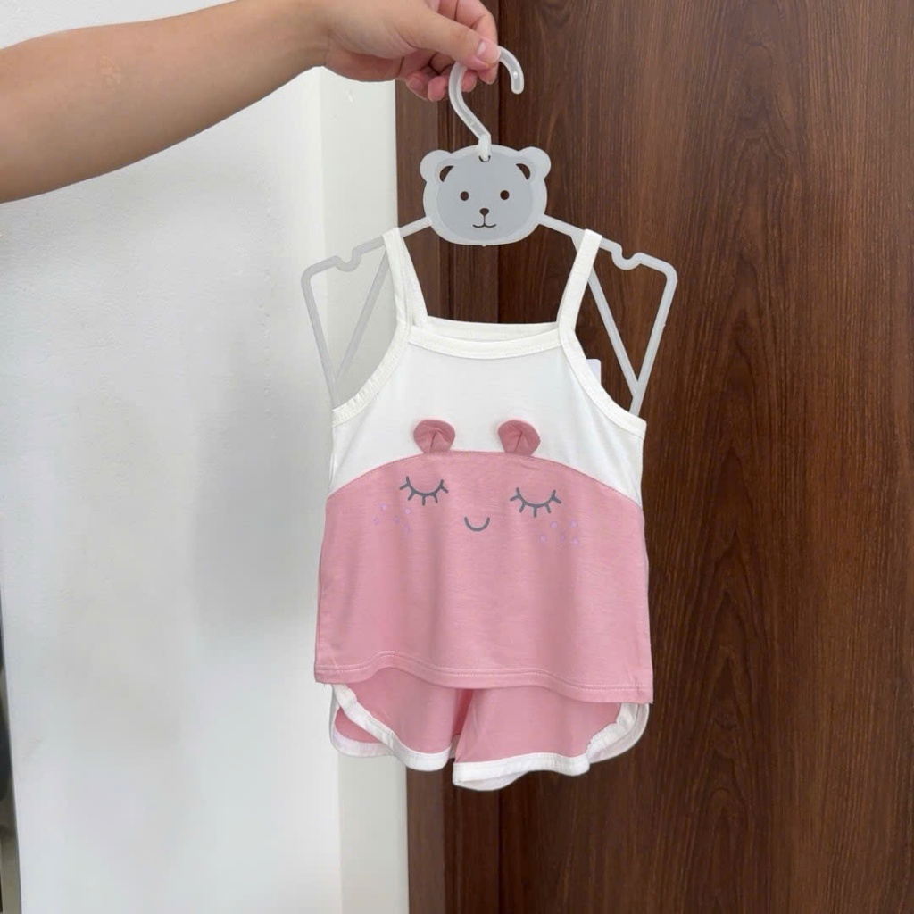 Bộ 2 Dây Cho Bé Gái Anminaza Vải Sợi Tre Mềm Mịn Co Dãn Và Thoáng Mát - Hàng Chính Hãng AMI0148G