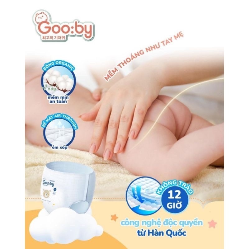 Tã Bỉm Gooby Hàn Quốc Cao Cấp size dán/quần NB/S/M/L/XL/XXLĐủ Size M/L/XL/XXL Cho Bé Từ 6kg - 24kg