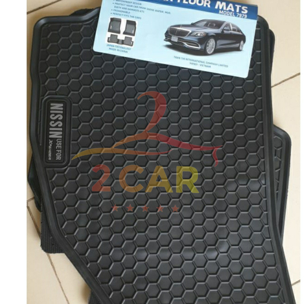 Thảm LÓT SÀN CAO SU xe Mitsubishi Xpander / xpander cross 2018- 2021, 2022, 2023-2025 loại đúc dày, 3 hàng ghế dễ vệ sin