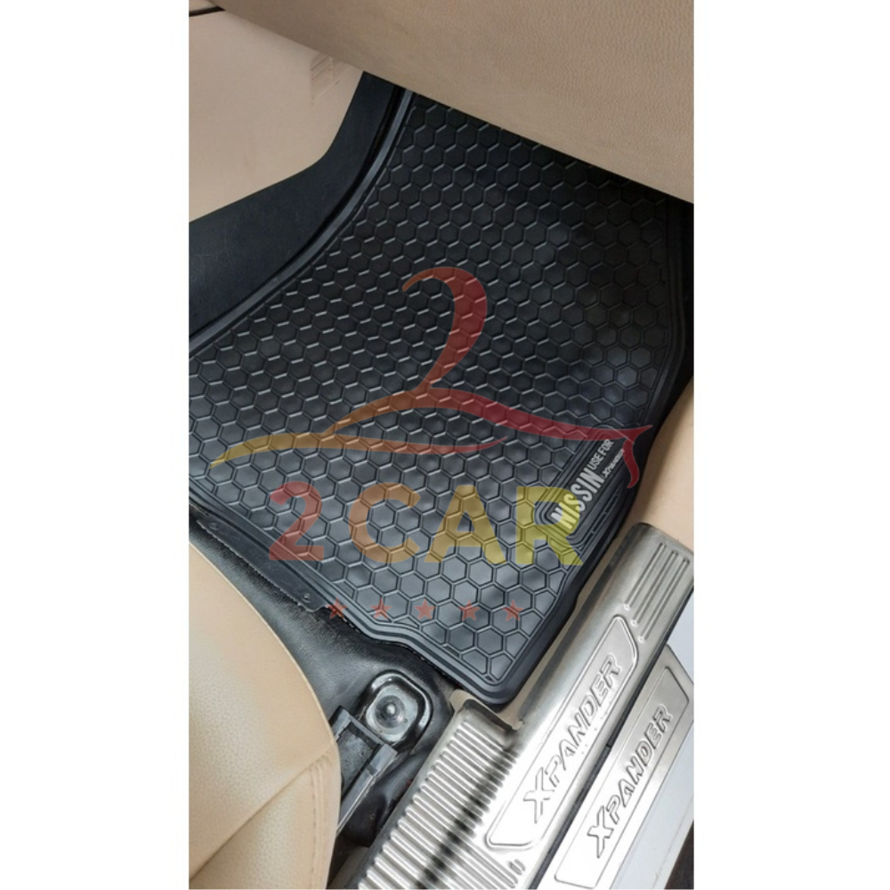 Thảm LÓT SÀN CAO SU xe Mitsubishi Xpander / xpander cross 2018- 2021, 2022, 2023-2025 loại đúc dày, 3 hàng ghế dễ vệ sin