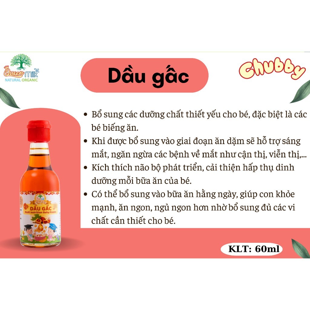 Dầu ăn dặm cho bé từ 6m+ - hanzomart