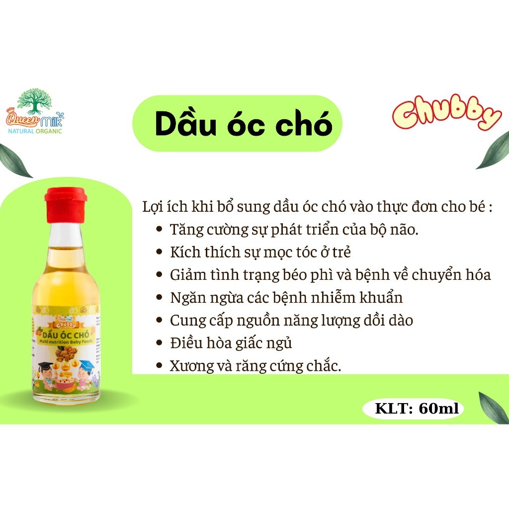 Dầu ăn dặm cho bé từ 6m+ - hanzomart