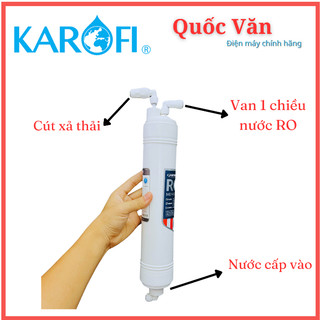 Combo Full Cút màng RO đúc Karofi ( Co van xả thải + Flow kim + van 1 chiều + cút 6-6 )