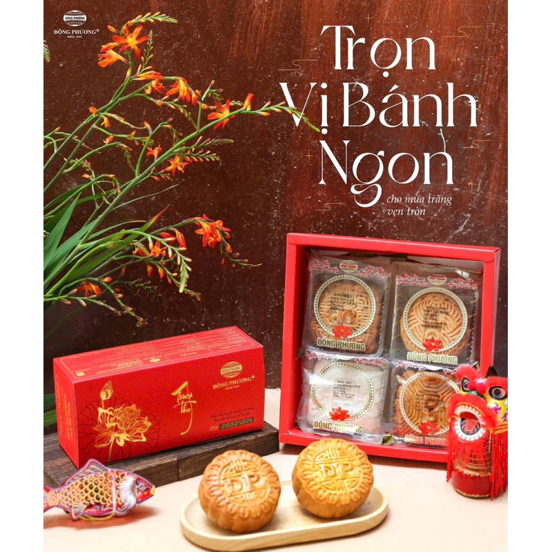 (SẴN) Bánh trung thu Đông Phương có mix vị. Tặng kèm hộp sang trọng, lịch sự.Bánh nướng Đông phương, bánh nướng thập cẩm