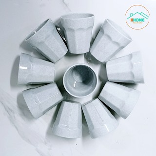 COMBO 10 LY NHỰA MELAMINE 250ml/500ml LY TRÀ CHỊU NHỆT 120 độ LOẠI DÀY NHIỀU MÀU - HUNGHOME
