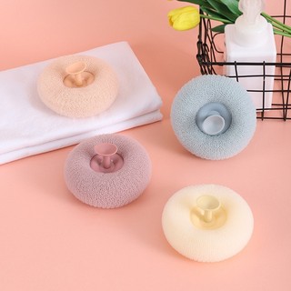 Bông Tắm Hít Tường Có Đế Hút – Bông Tắm Lưới Tròn Massage Tẩy Tế Bào Chết, Nhanh Khô, Tiện Lợi