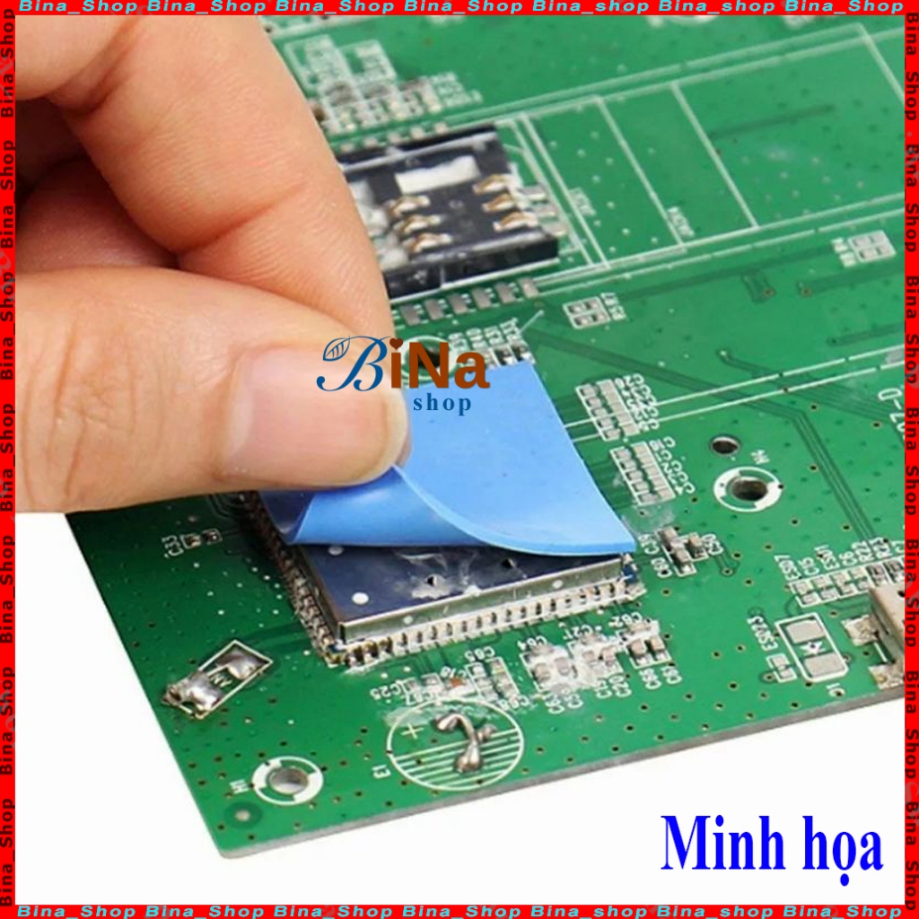 Miếng thermal pad 100x100mm dùng cho Vram Dram IC Chipset, miếng đệm ...