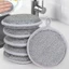 * Mẫu mới * Set 3 miếng rửa bát đĩa, cọ xoong, cọ nhà bếp, chất liệu sợi thép màu xám - đa năng, tiện dụng