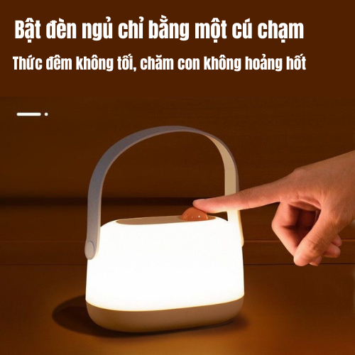 Đèn ngủ bé sơ sinh Đèn Cắm Trại Dã Ngoại di động đèn ngủ bỉm chống ánh sáng xanh giúp mẹ hút sữa và cho bé Đèn Trang Trí