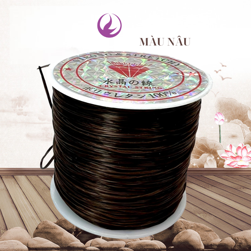 Dây cước xâu vòng KATEDA , xâu vòng gỗ , vòng đá , chất liệu Thun co dãn tốt