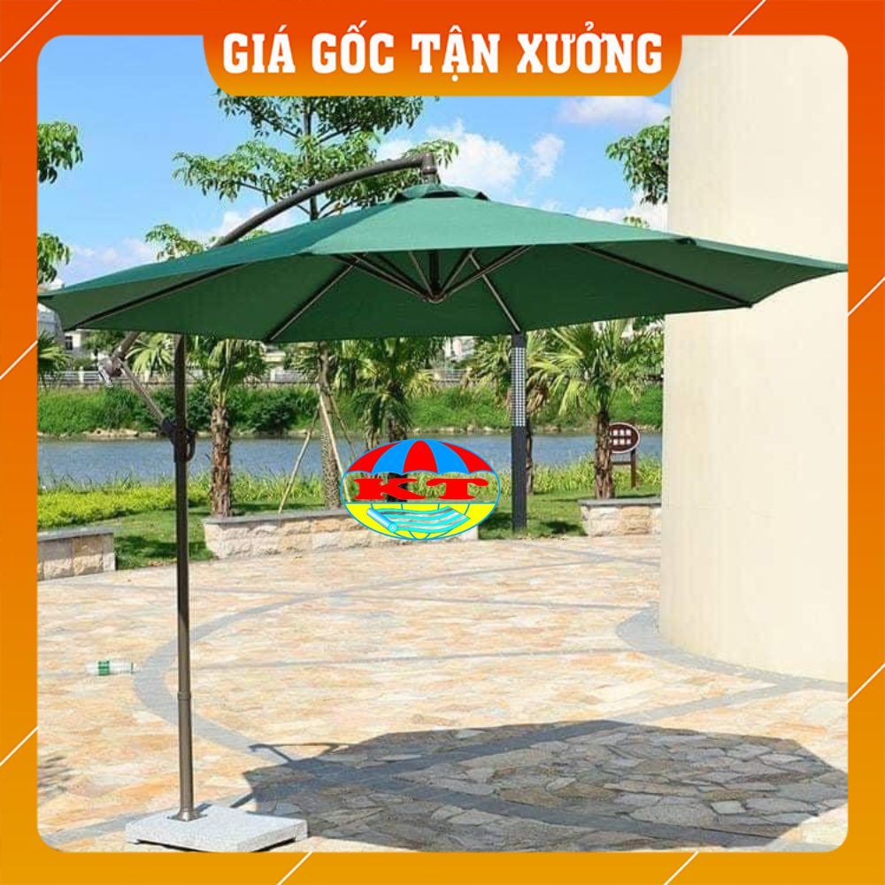 Tấm Bạt Mái Ô Lệch Tâm Tròn (Bán Kính 1,5m) chưa bao gồm chân đế và khung xương