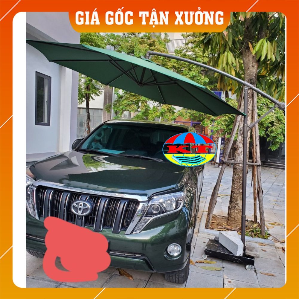 Tấm Bạt Mái Ô Lệch Tâm Tròn (Bán Kính 1,5m) chưa bao gồm chân đế và khung xương
