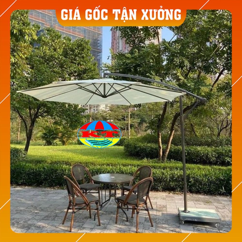 Tấm Bạt Mái Ô Lệch Tâm Tròn (Bán Kính 1,5m) chưa bao gồm chân đế và khung xương