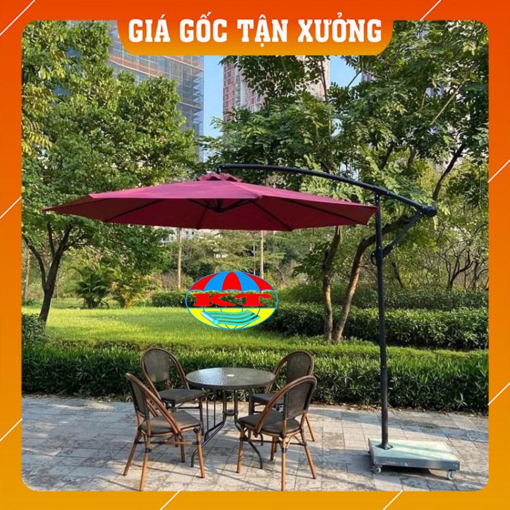 Tấm Bạt Mái Ô Lệch Tâm Tròn (Bán Kính 1,5m) chưa bao gồm chân đế và khung xương