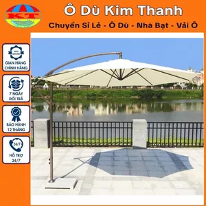 Tấm Bạt Mái Ô Lệch Tâm Tròn (Bán Kính 1,5m) chưa bao gồm chân đế và khung xương