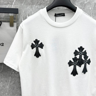 Áo Phông Cổ Tròn Nam Nữ Đẹp Phối Họa Tiết Chữ Thập Sành Điệu,Chất Liệu Cotton Mềm Mịn Thấm Hút Mồ Hôi Cực Tốt