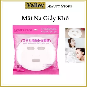 Gói 50 Miếng Mặt Nạ Giấy Khô, Mặt Nạ Giấy Dùng Đắp Mặt Nạ Bột, Dưỡng Chất Cho Cá Nhân Spa Thẩm Mỹ Viện