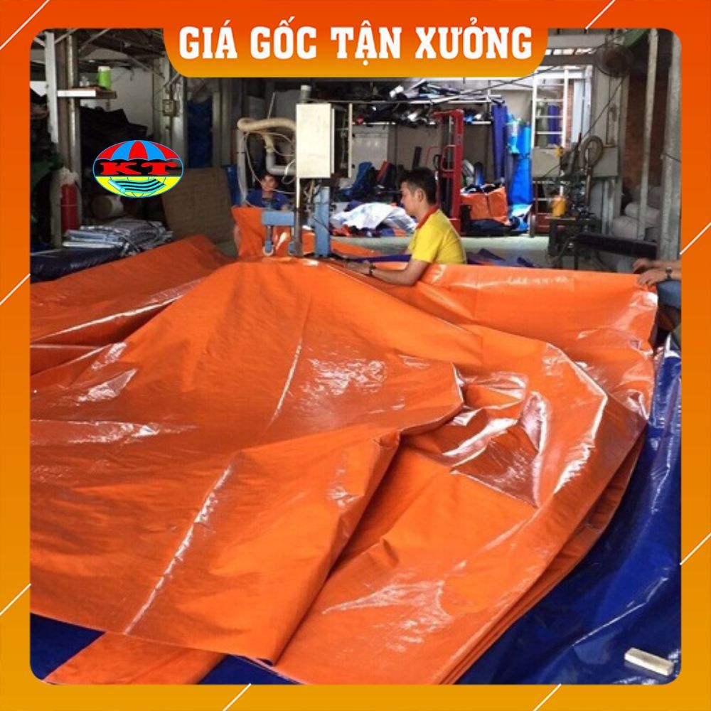 Tấm Bạt Xạm Cam May Sẵn Kích Thước 3MX3M, 3MX4M (Có may viền đóng khuya 4 góc)