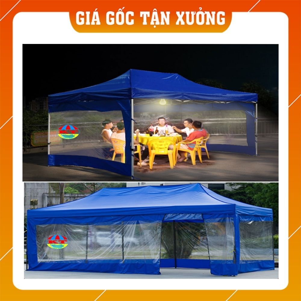 Tấm Bạt Quây Vải, Phủ Nhà Lều Bạt Di Động 3M x 6M Che Mưa, Che Nắng Xung Quanh (Không Bao Gồm Khung Và Bạt Mái)
