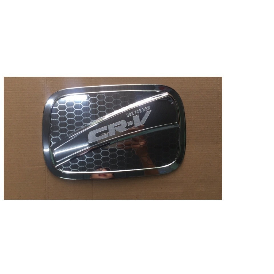 Ốp nắp bình xăng xe Honda CRV đời 2018 - 2025 nhựa ABS Mạ Crom cao cấp, sáng bóng