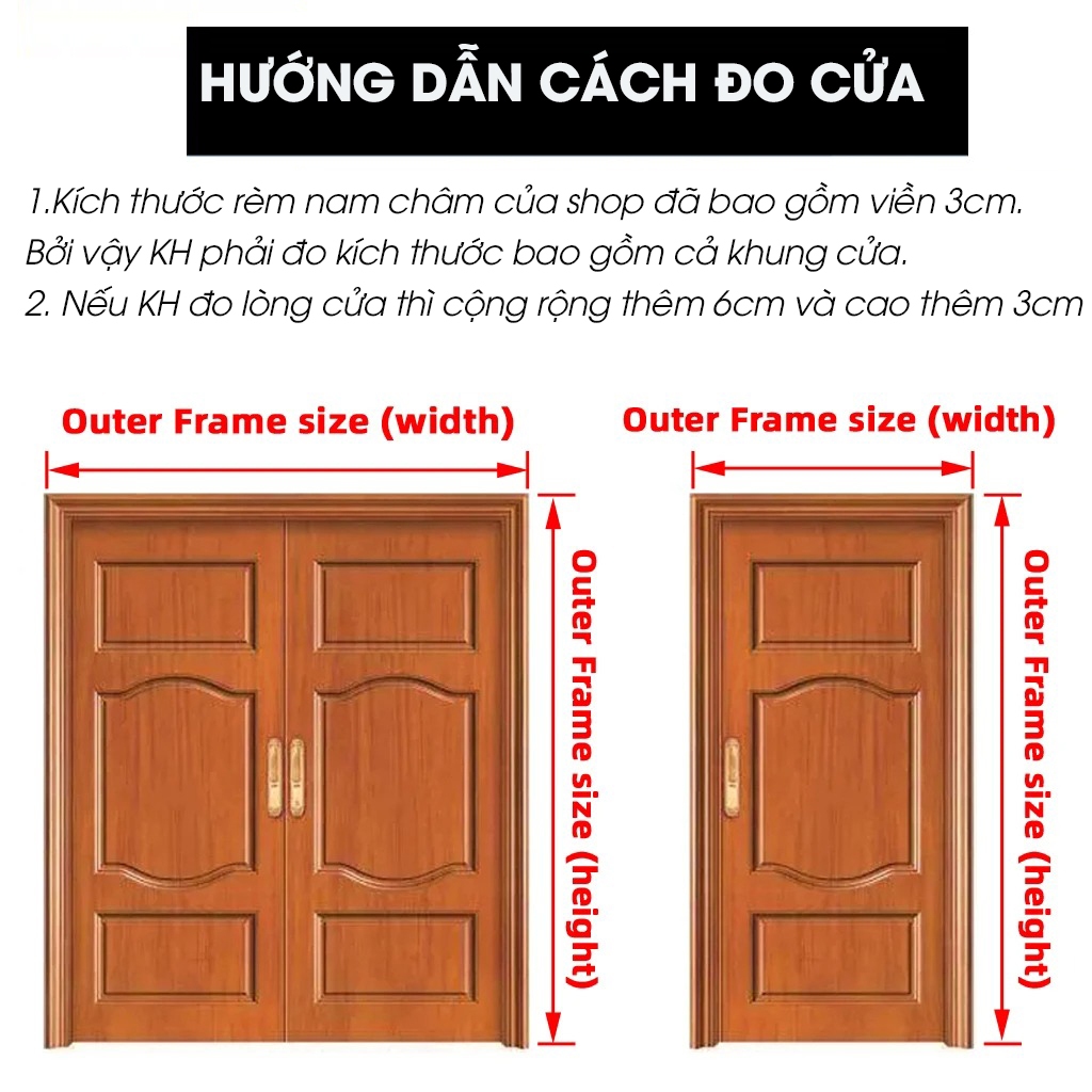 Rèm Cửa Ngăn Lạnh Điều Hòa Rèm Cửa Nam Châm Chống Thấm Nước Rèm Nhà Tắm Chống Thấm Nước Nhựa EVA Pabaro