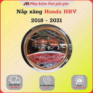Nắp bình xăng xe Honda HRV 2018, 2019, 2020, 2021 nhựa ABS mạ crom cao cấp sáng bóng