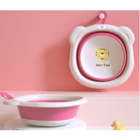 Thau rửa mặt gấp gọn đáng yêu cho bé - hanzomart