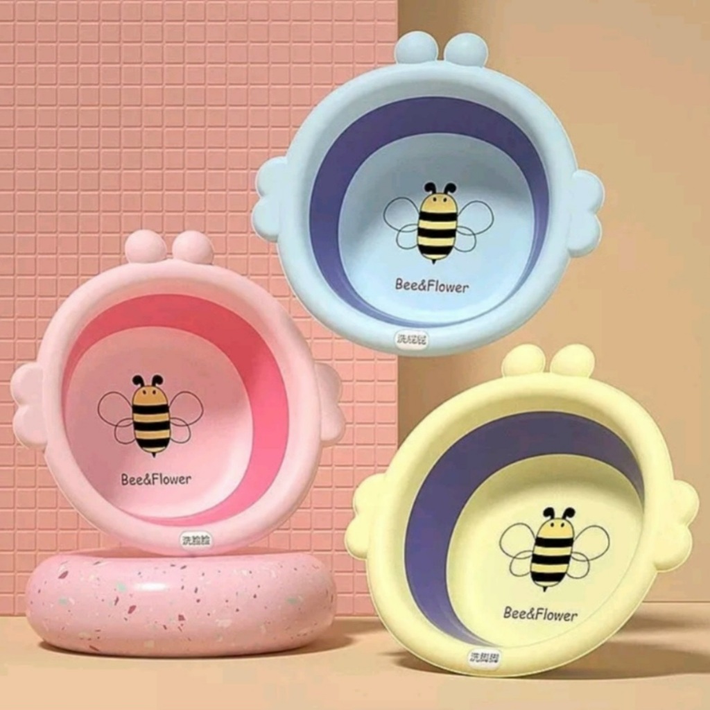 Thau rửa mặt gấp gọn đáng yêu cho bé - hanzomart