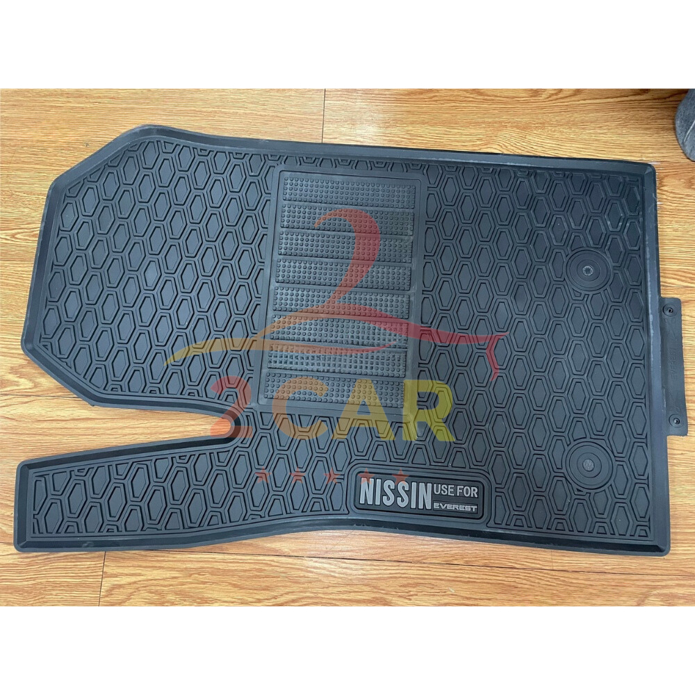 Thảm LÓT SÀN CAO SU xe Ford Everest 2022- 2023- 2024- 2025 mẫu chuẩn 3 hàng ghế không mùi, chống trơn trượt