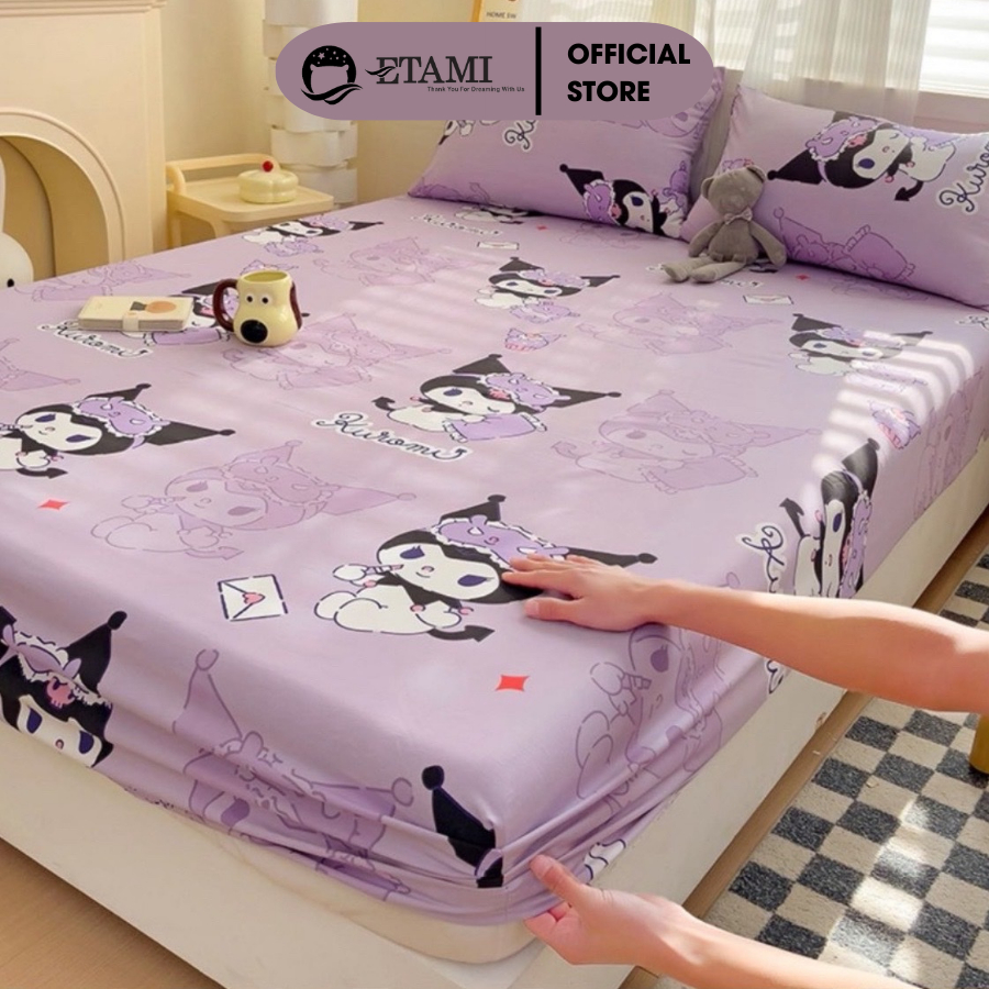 Ảnh Bộ ga giường cotton poly 3 món nhiều mẫu ga trải giường + 2 vỏ gối nằm hàng loại 1 được chọn màu 1