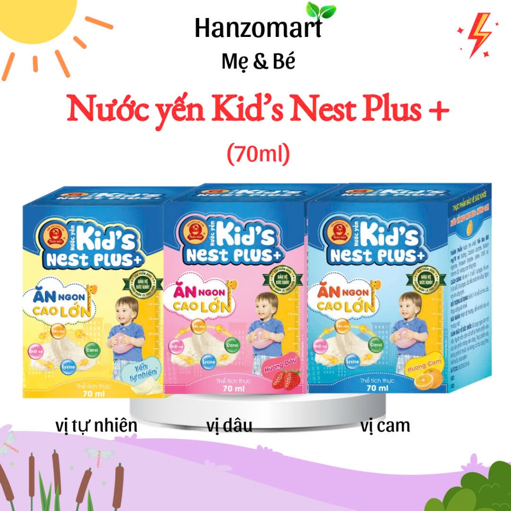 Nước Yến Sào Cao Cấp Thiên Việt Kid's Nest Plus+ (Ăn ngon cao lớn)
