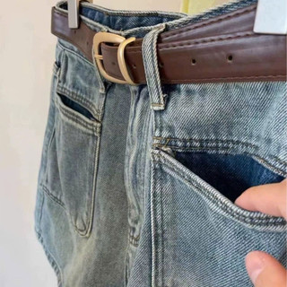 Quần Jean Nữ Ngắn Bigsize Ống Rộng Lưng Cao Chất Denim Đứng Form Phối Túi Sành Điệu Q512