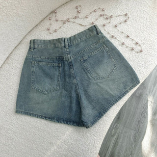 Quần Jean Nữ Ngắn Bigsize Ống Rộng Lưng Cao Chất Denim Đứng Form Phối Túi Sành Điệu Q512