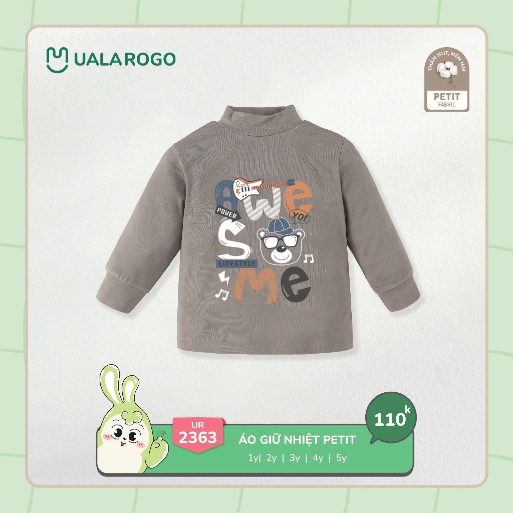 (10-24kg, 1-5Y) Áo Cổ 3 Phân Uala Cho Bé UR2230  UR2231 UR2342 UR2363