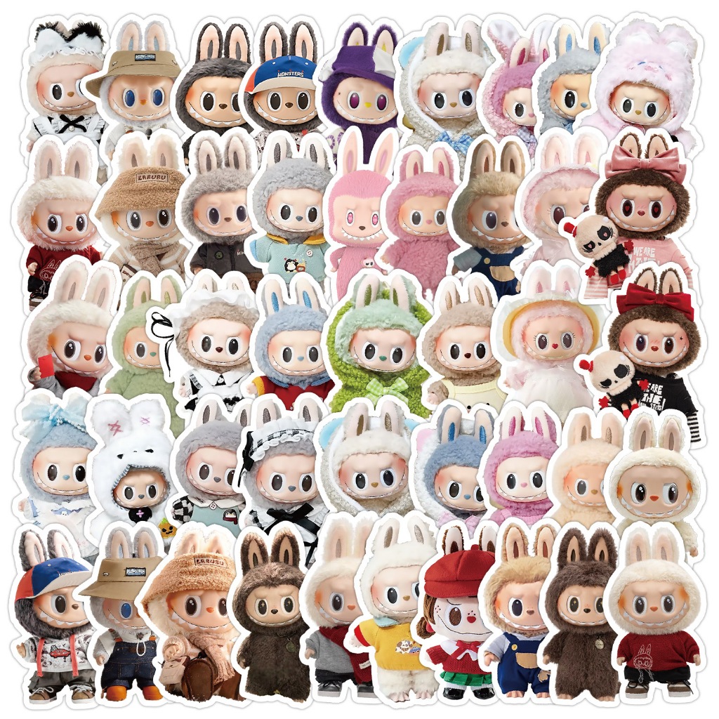 Set 50 Sticker chống nước hình Labubu - Hình Dán Sticker Cắt Sẵn Trang ...